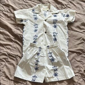 NWOT Royal Hawaiian Creation shirt/short set